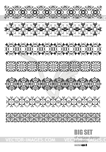 Collection of Ornamental Rule Lines in Different - vector clipart / vector image