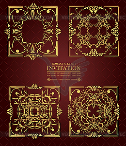 Decorative finishing ceramic tiles - vector image