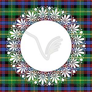 Seamless pattern Scottish tartan Black Watch - vector image