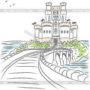 Medieval castle - vector clip art