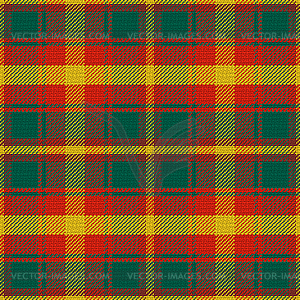 Seamless pattern Maple Leaf tartan - vector clip art