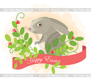 Easter rabbit - vector clipart