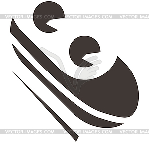 Bobsled icon - vector image