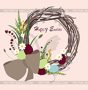 Easter card - vector clip art