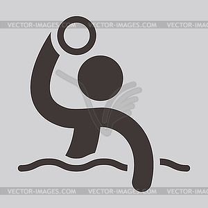 Water polo icon - vector clip art