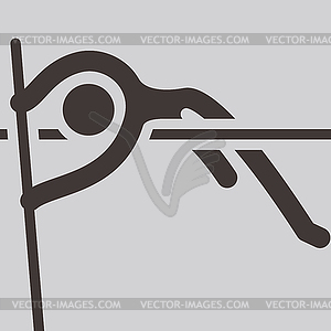 Pole vault icon - vector clipart