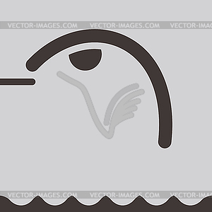 Diving icon - vector EPS clipart