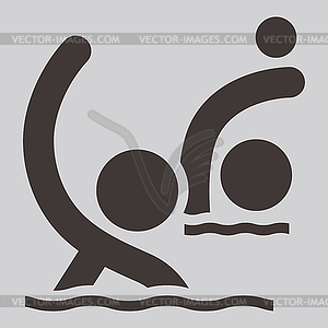 Water polo icon - vector clipart / vector image