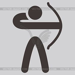 Archery icon - vector image