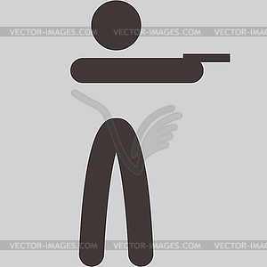 Shooting icon - vector EPS clipart