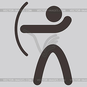 Archery icon - vector clip art