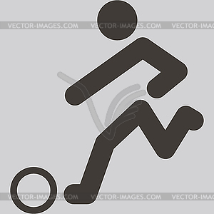 Football icon - vector image