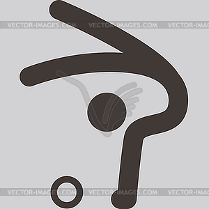 Gymnastics Rhythmic icon - vector EPS clipart