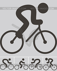Велоспорт иконки - векторный дизайн