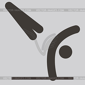 Gymnastics Artistic icon - royalty-free vector image