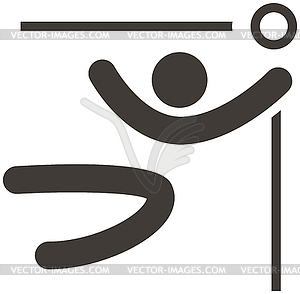 Football icon - vector clipart