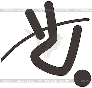 Полюс значок с шестом - изображение в векторе / векторный клипарт