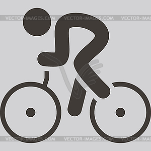Cycling icon - royalty-free vector image