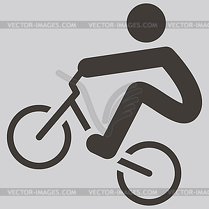 Велоспорт BMX значок - рисунок в векторе