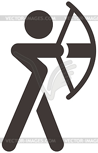 Archery icon - vector clipart