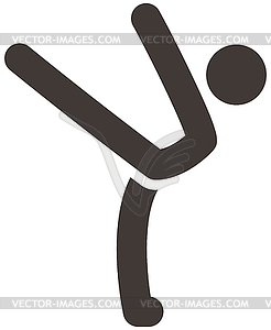 Gymnastics Rhythmic icon - vector clipart