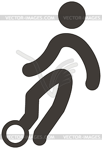 Football icon - vector clipart