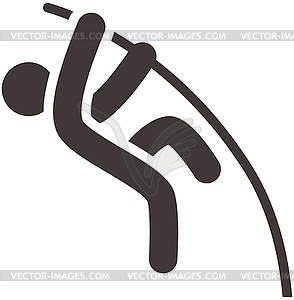 Pole vault icon - vector image