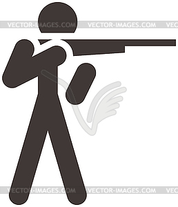 Shooting icon - vector EPS clipart