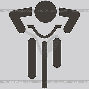 Cycling icon - vector image