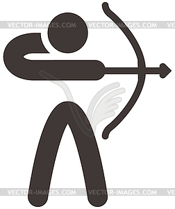 Archery icon - vector clipart