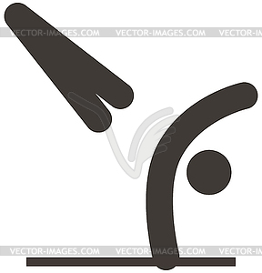 Gymnastics Artistic icon - vector clip art
