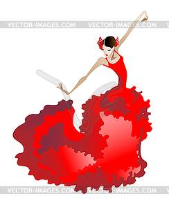 Flamenco dance - vector image