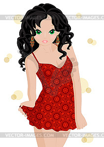 Beautiful girl - vector image