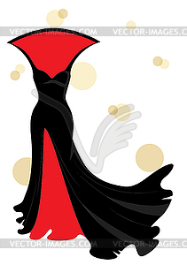 Beautiful dress - vector clipart