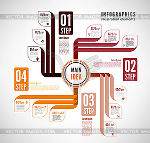 Infographics to describe process - vector image