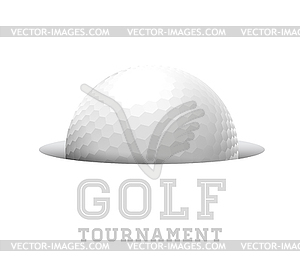 Golf ball - vector clipart