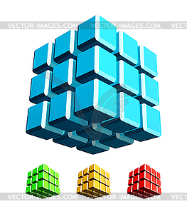Cube 3d - vector image