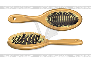 Щетка для волос - векторное графическое изображение