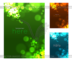 Abstract circular bokeh background - vector clipart