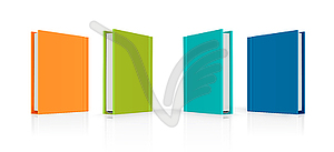 Set of colorful books - vector image