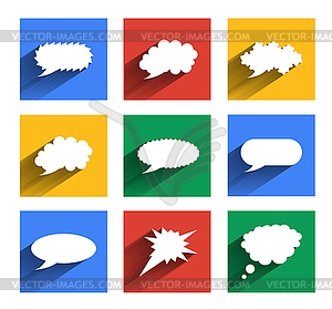 Modern speech bubbles se - vector clip art