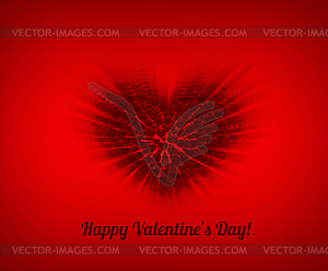 Valentines composition of hearts - color vector clipart