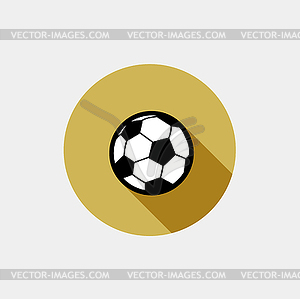 Soccer ball icon flat modern icon - vector clipart