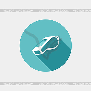 Whistle flat icon - vector image