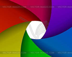 Abstract color aperture - vector clipart