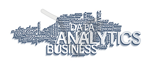 Analytics business analysis - vector clipart