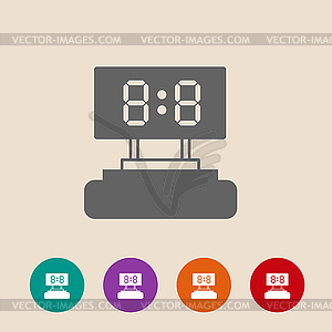 Scoreboard flat icon - vector clipart