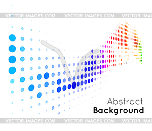 Абстрактный цветной фон - векторное графическое изображение