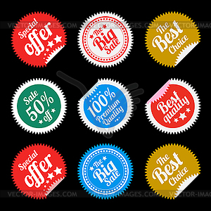 Sticker in flat style - vector clip art