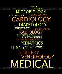 Medical specialization - vector clipart